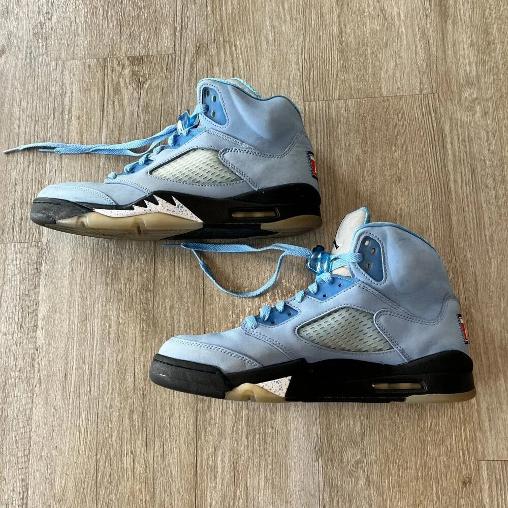 Mens Air Jordan 5 Retro SE 'UNC' DV1310-401 Blue Carolina - 10